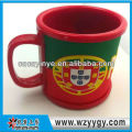 Bandera de Portugal pvc silicona Copa la taza para la promoción del viaje